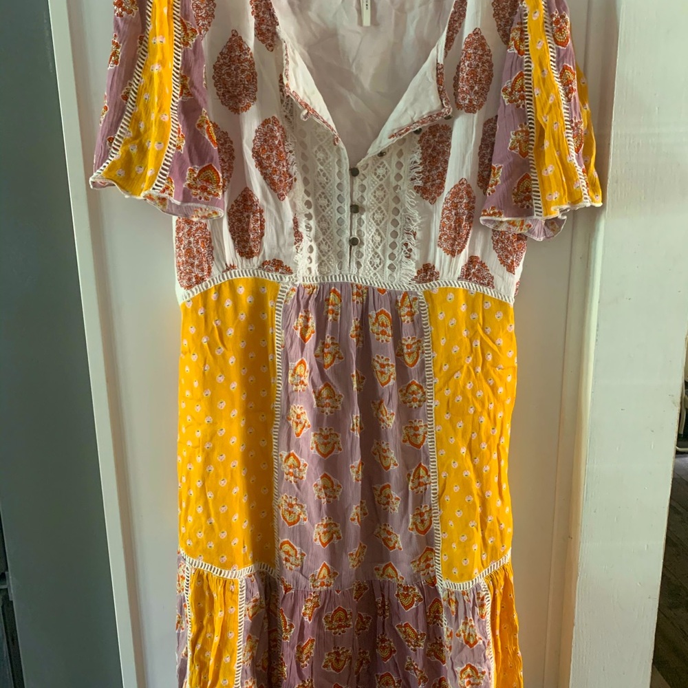 ANTHROPOLOGIE BOHO Cotton dress 16